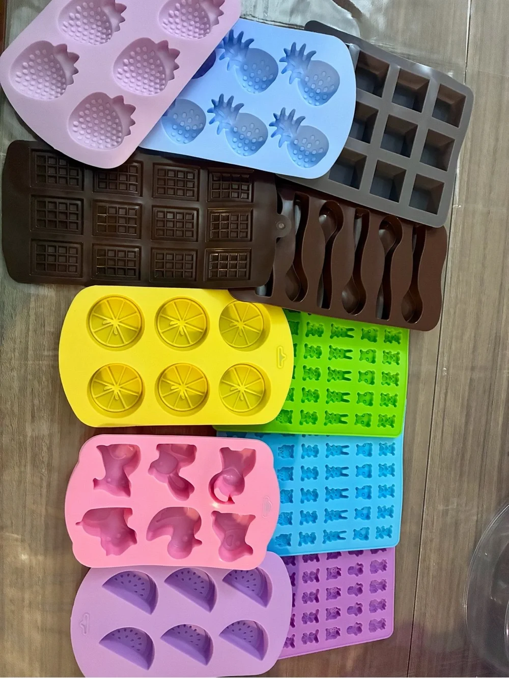 Silicone Baking Mold Set - Assorted Colors
